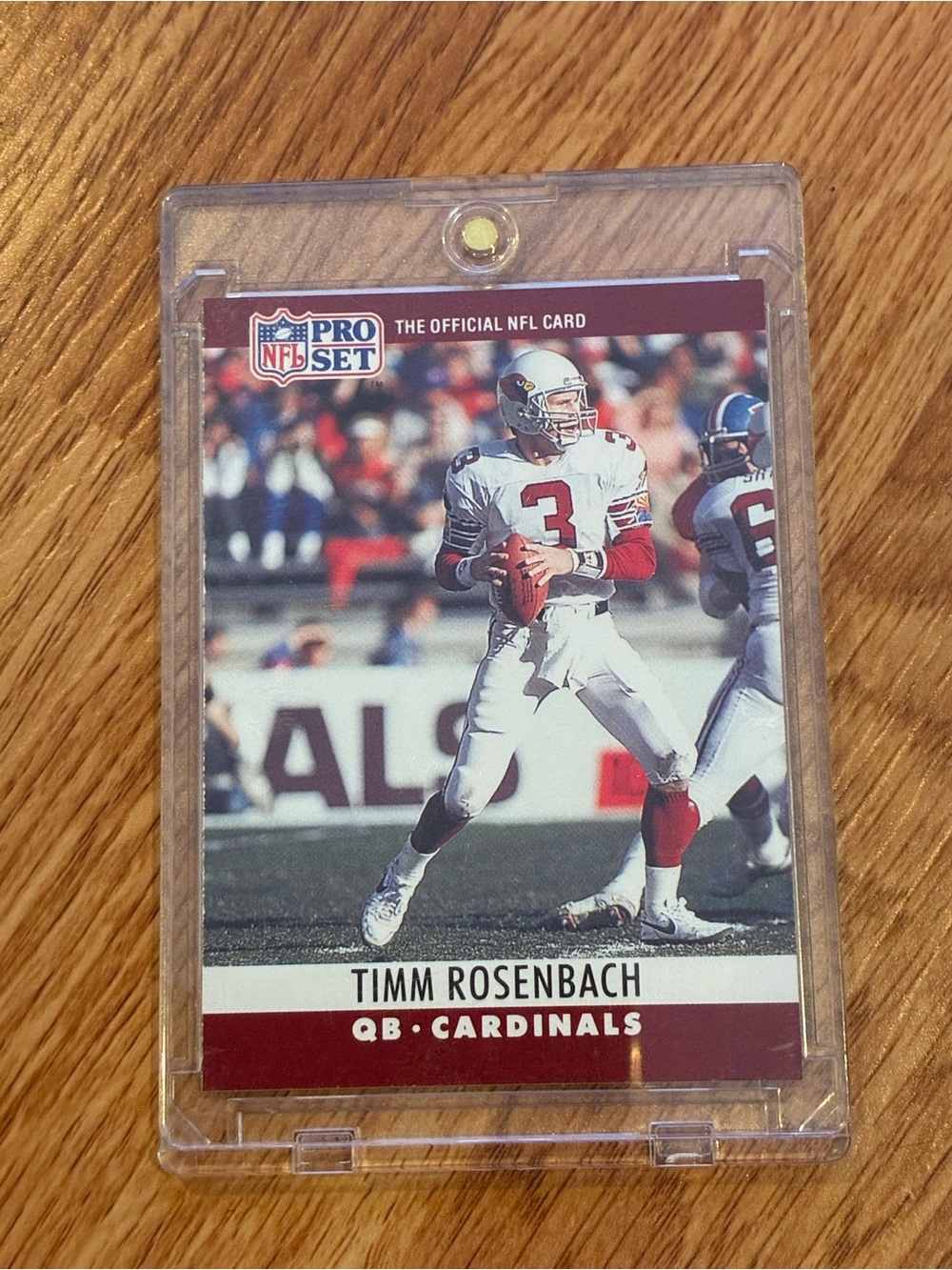 Timm Rosenbach Cardinals Football Card - White and Red